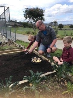 Environmental Team Preparing Planting Beds 2019_1