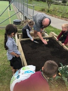 Environmental Team Preparing Planting Beds 2019_4